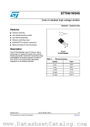 STTH61W04SW datasheet pdf ST Microelectronics