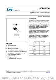 STTH8ST06DI datasheet pdf ST Microelectronics