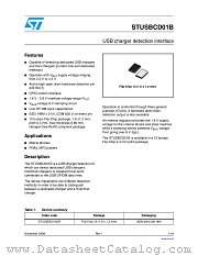 STUSBCD01B datasheet pdf ST Microelectronics