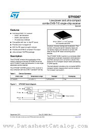STV0367 datasheet pdf ST Microelectronics