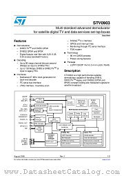 STV0903BAB datasheet pdf ST Microelectronics