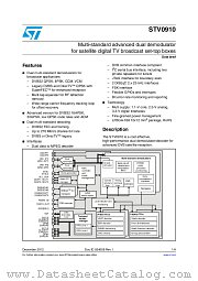 STV0910ADB datasheet pdf ST Microelectronics