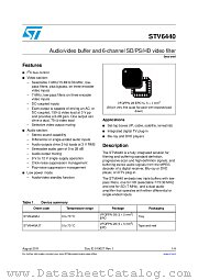 STV6440 datasheet pdf ST Microelectronics