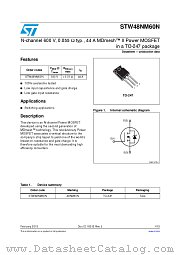 STW48NM60N datasheet pdf ST Microelectronics