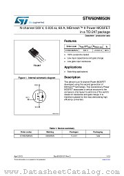 STW60NM50N datasheet pdf ST Microelectronics