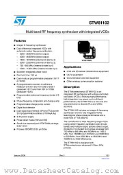 STW81102 datasheet pdf ST Microelectronics