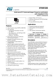 STW81200TR datasheet pdf ST Microelectronics