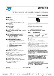 STW82101B datasheet pdf ST Microelectronics