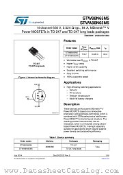 STWA88N65M5 datasheet pdf ST Microelectronics
