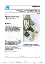 STX-RLINK datasheet pdf ST Microelectronics
