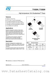 T1035H datasheet pdf ST Microelectronics