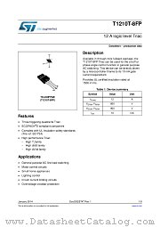 T1210T-8FP datasheet pdf ST Microelectronics