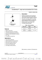 T16T datasheet pdf ST Microelectronics