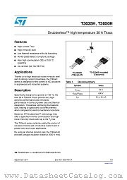 T3050H-6I datasheet pdf ST Microelectronics