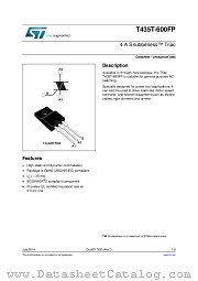 T435T-600FP datasheet pdf ST Microelectronics