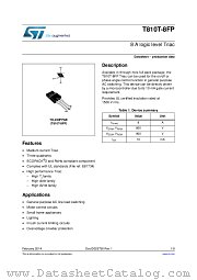 T810T-8FP datasheet pdf ST Microelectronics