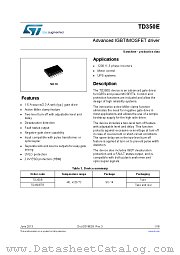 TD350E datasheet pdf ST Microelectronics