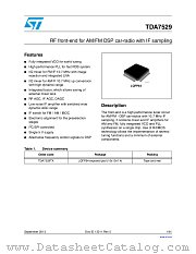 TDA7529TX datasheet pdf ST Microelectronics