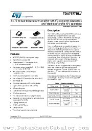 TDA7577BLVPD datasheet pdf ST Microelectronics