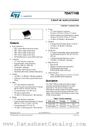 TDA7718B datasheet pdf ST Microelectronics