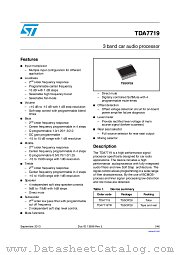 TDA7719TR datasheet pdf ST Microelectronics