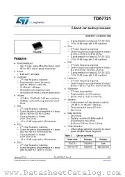 TDA7721TR datasheet pdf ST Microelectronics