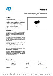 TDE3247 datasheet pdf ST Microelectronics
