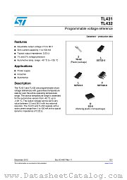 TL431ACL3T datasheet pdf ST Microelectronics
