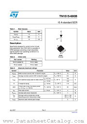 TN1515-600B datasheet pdf ST Microelectronics