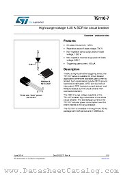 TS110-7 datasheet pdf ST Microelectronics