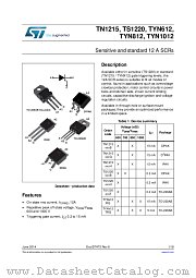 TS1220-600T datasheet pdf ST Microelectronics