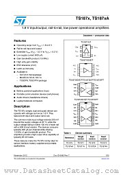TS1874A datasheet pdf ST Microelectronics
