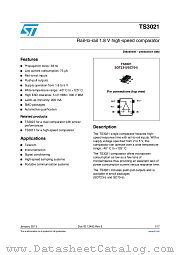 TS3021IYLT datasheet pdf ST Microelectronics