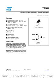 TS3431CILT datasheet pdf ST Microelectronics