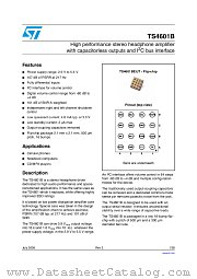 TS4601B datasheet pdf ST Microelectronics