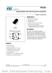 TS7221AI1LT datasheet pdf ST Microelectronics