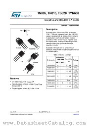 TS820-600FP datasheet pdf ST Microelectronics