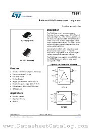 TS881 datasheet pdf ST Microelectronics