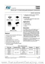 TS884 datasheet pdf ST Microelectronics