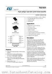 TSC1031IYDT datasheet pdf ST Microelectronics