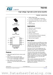 TSC103IYPT datasheet pdf ST Microelectronics