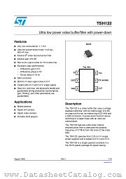 TSH122ICT datasheet pdf ST Microelectronics