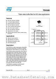 TSH346IDT datasheet pdf ST Microelectronics