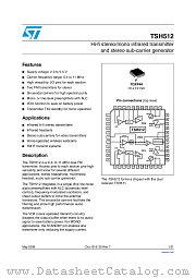 TSH512CYFT datasheet pdf ST Microelectronics
