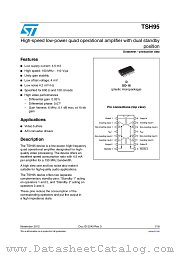 TSH95IYDT datasheet pdf ST Microelectronics