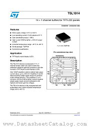 TSL1014 datasheet pdf ST Microelectronics
