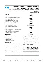 TSV624A datasheet pdf ST Microelectronics