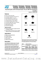 TSV632IDT datasheet pdf ST Microelectronics