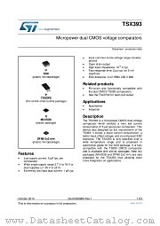 TSX393IDT datasheet pdf ST Microelectronics