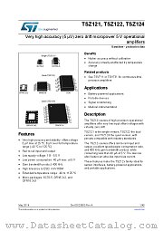 TSZ121ICT datasheet pdf ST Microelectronics